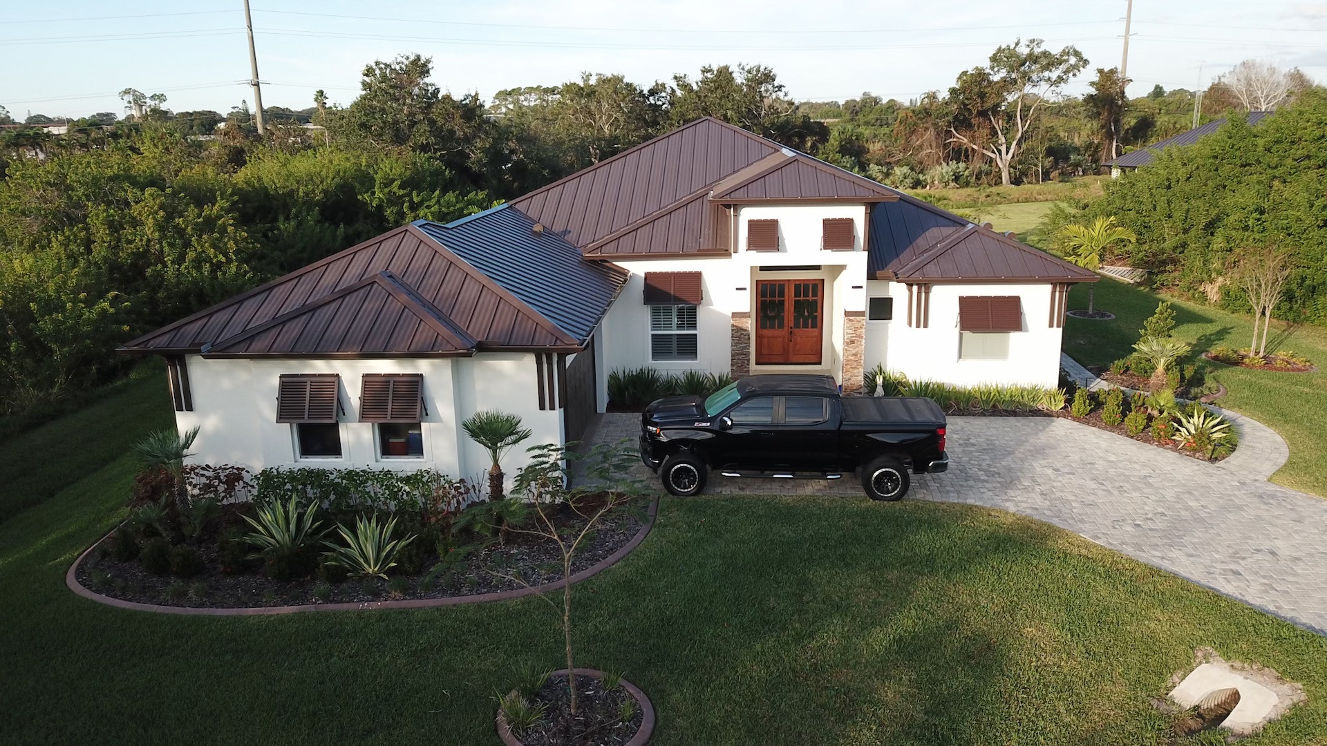 Patriot Roofing and Construction completes a metal roof project in Merritt Island.